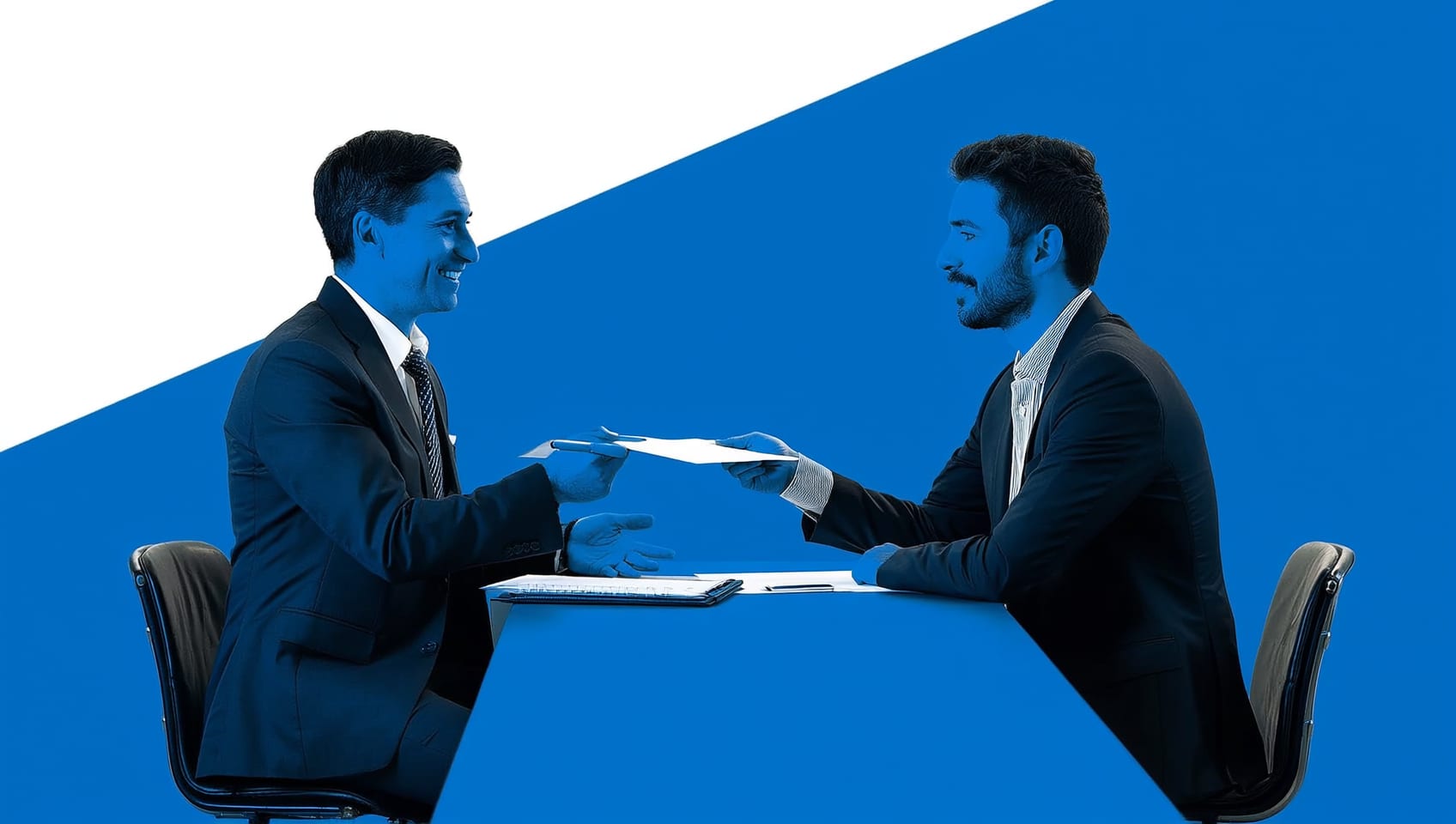Tenant advisor negotiating lease terms with a business owner